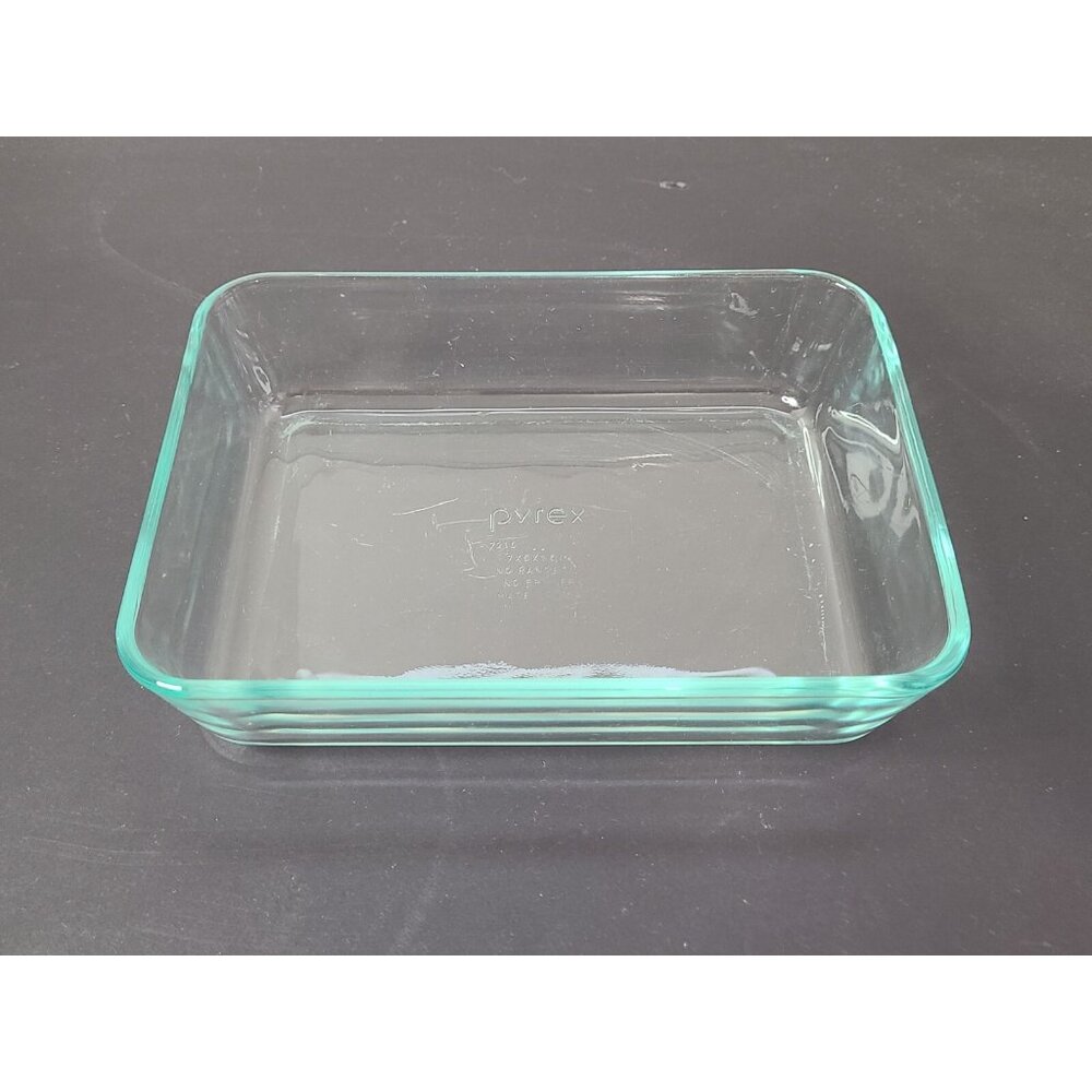 Pyrex #7210 Clear 3 Cup Casserole Baking Dish Small Rectangle 7 x 5 x 1.5 in